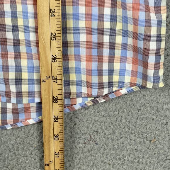 Eton Slim Fit Button Shirt Men's 15.5 39 Medium Multicolor Plaid Formal Causal - Picture 7 of 9